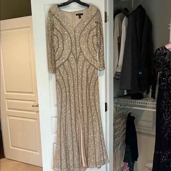 black slip dress long sleeve Long Sleeve Slip Dress main image 1